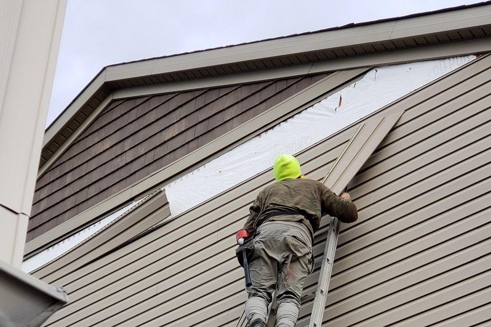 Expert team from Update Home installing quality siding on a home in King County, WA, enhancing curb appeal and protection